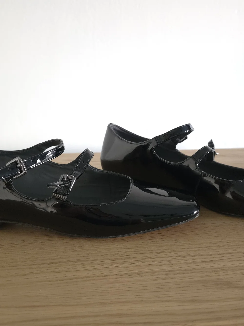 Franco Sarto Black Patent Double-Strap Mary Jane Flats - Picture 2 of 6